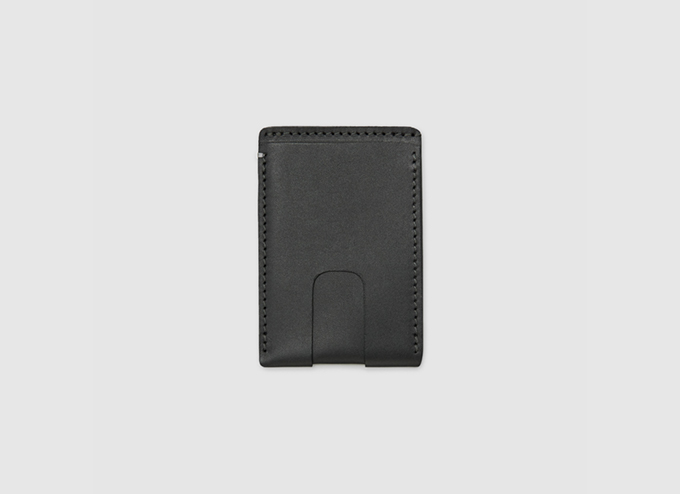 Anson Calder Card Wallet with Cash Pocket Black