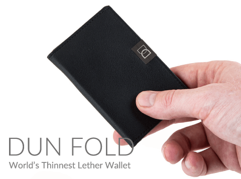 DUN FOLD - The World's Thinnest Leather Wallet