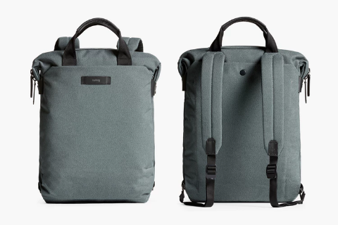 Bellroy Duo Totepack Moss Greyの前面・背面の画像