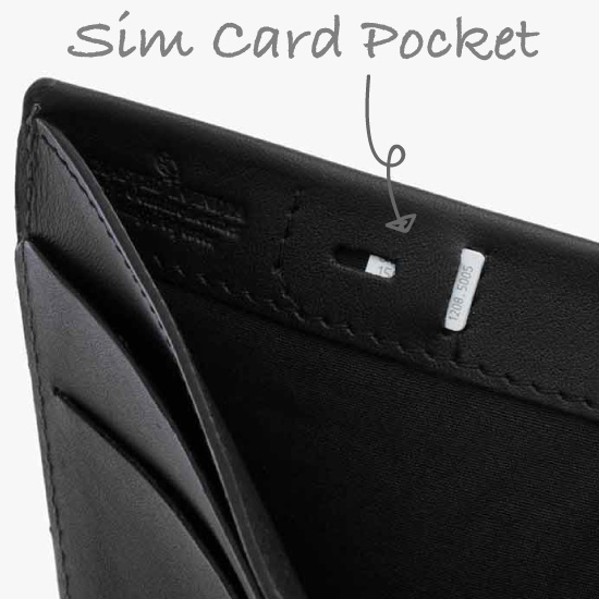 コインフォールドウォレットタマリロのSIMカードポケットの写真