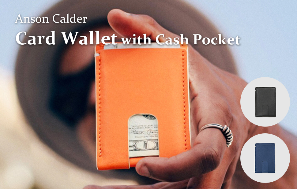 Card Wallet with Cash Pocketを差し出す画像
