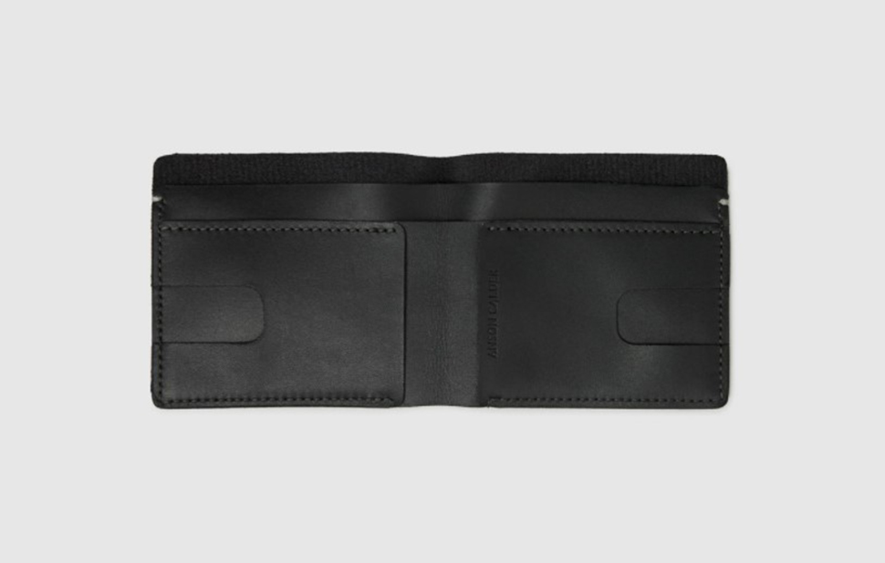 Anson Calder International Billfold Wallet Black