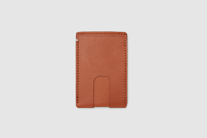 Anson Calder Card Wallet with Cash Pocket Cognac(コニャック)
