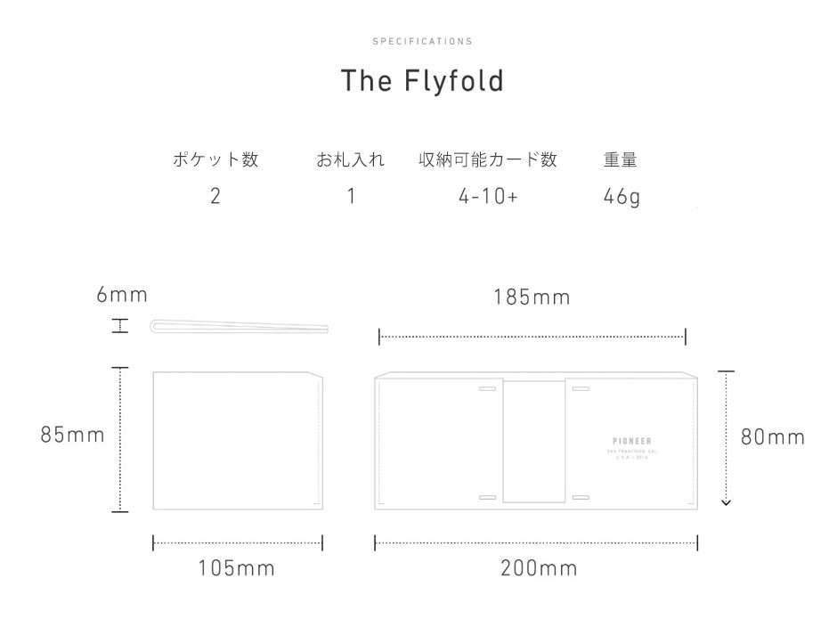 Pioneer Carry The Flyfold サイズガイド